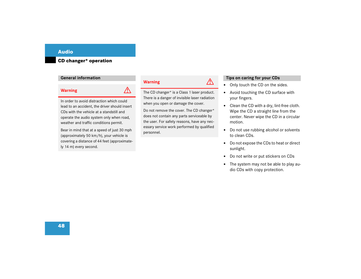 Mercedes-Benz E-Class 2004 COMAND Manual User Manual | Page 49 / 168