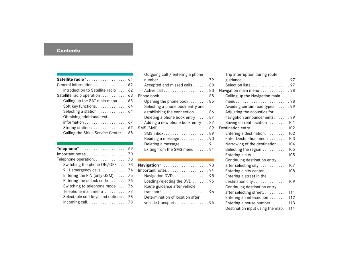 Mercedes-Benz E-Class 2004 COMAND Manual User Manual | Page 5 / 168