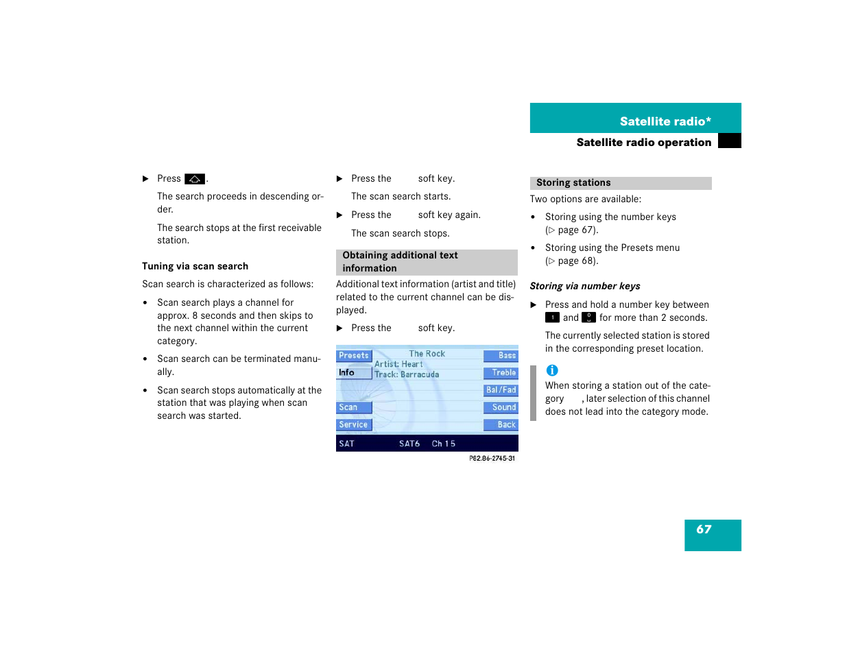 Mercedes-Benz E-Class 2004 COMAND Manual User Manual | Page 68 / 168