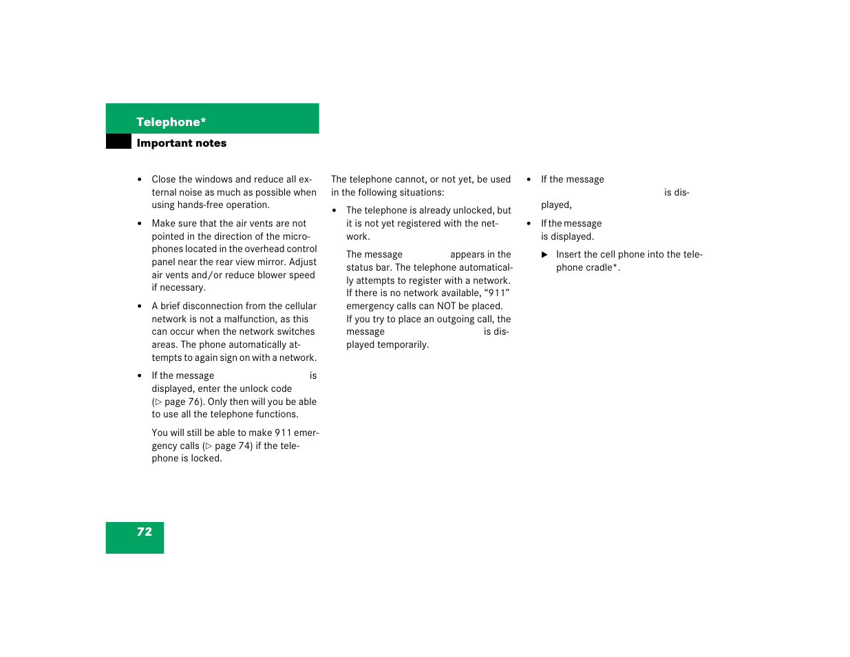 Mercedes-Benz E-Class 2004 COMAND Manual User Manual | Page 73 / 168