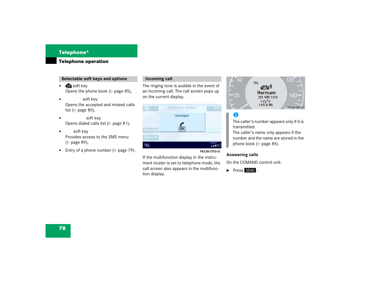 Mercedes-Benz E-Class 2004 COMAND Manual User Manual | Page 79 / 168