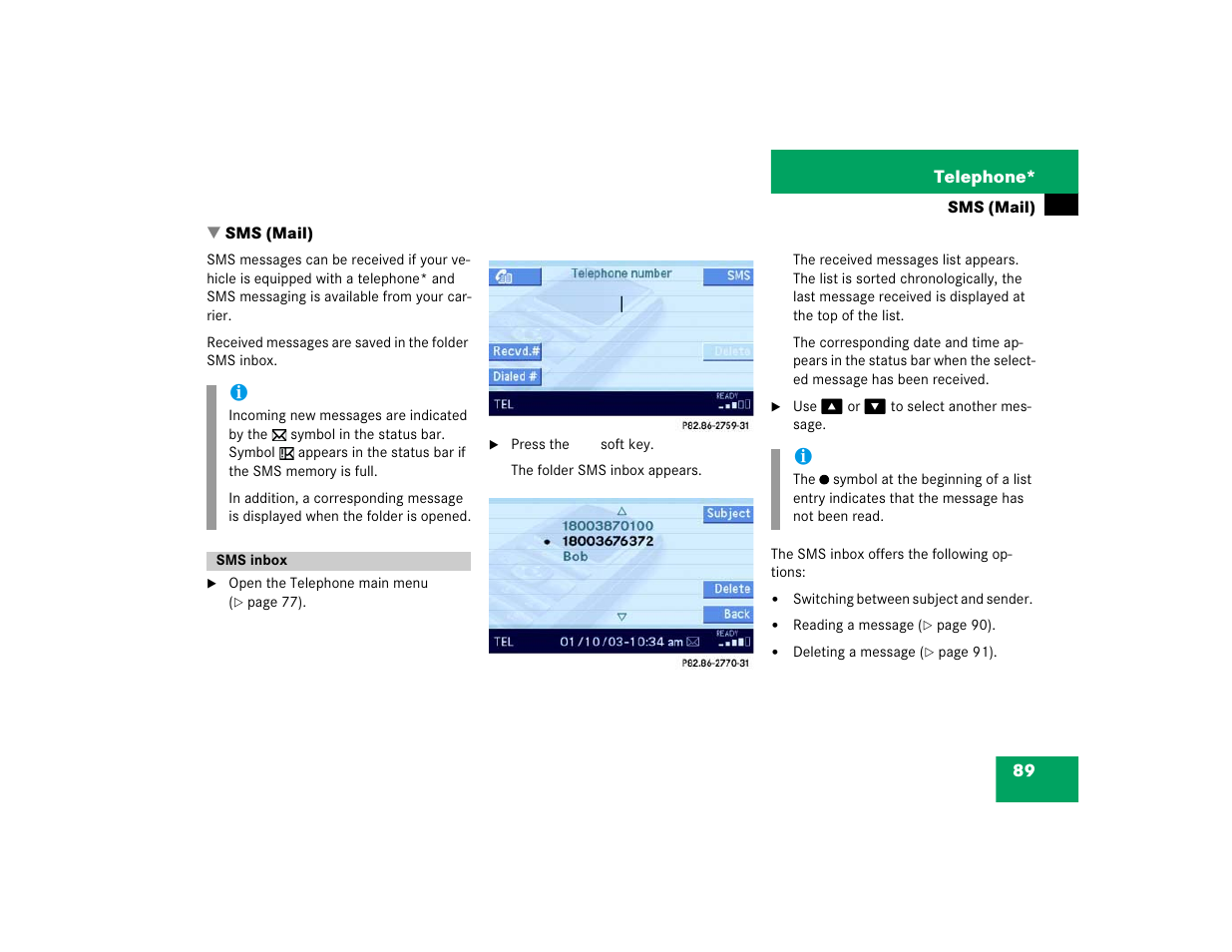 Mercedes-Benz E-Class 2004 COMAND Manual User Manual | Page 90 / 168