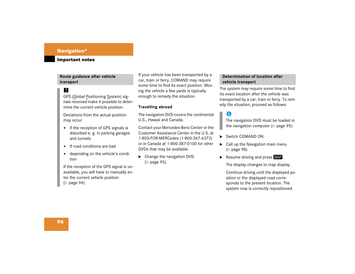 Mercedes-Benz E-Class 2004 COMAND Manual User Manual | Page 97 / 168