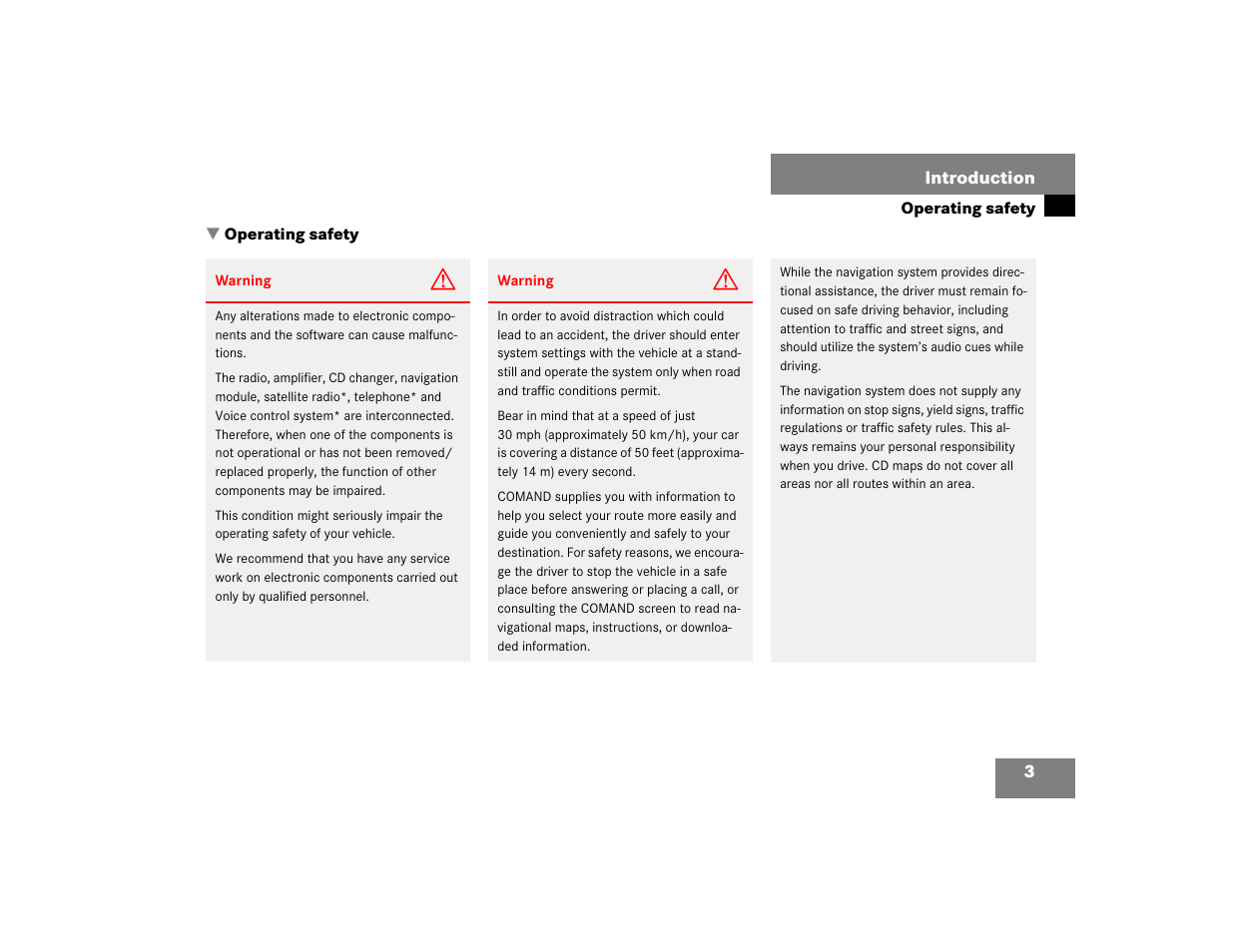 Mercedes-Benz SL-Class 2004 COMAND Manual User Manual | Page 12 / 242