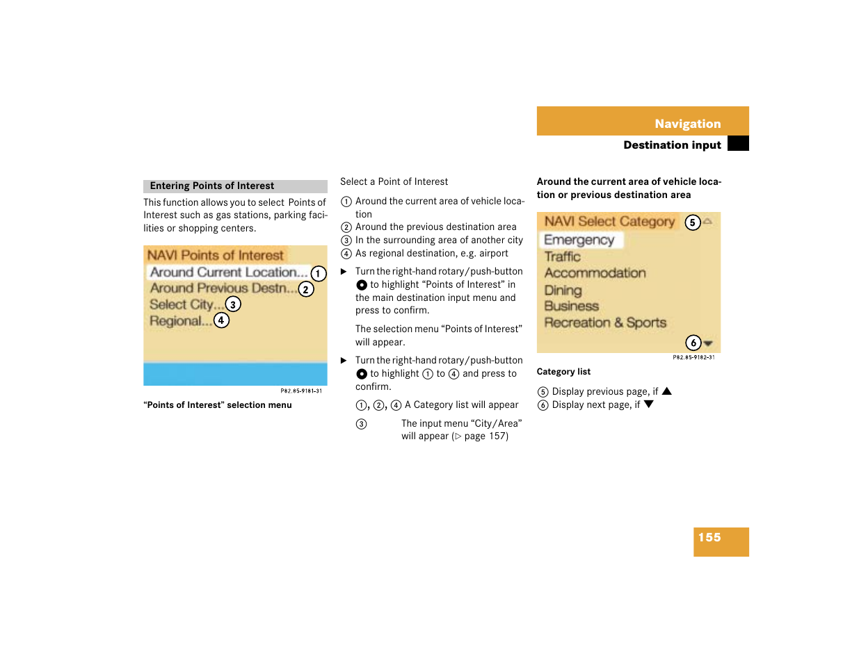 Mercedes-Benz SL-Class 2004 COMAND Manual User Manual | Page 164 / 242