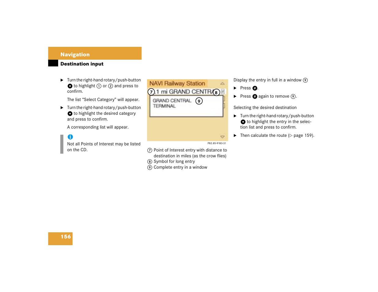Mercedes-Benz SL-Class 2004 COMAND Manual User Manual | Page 165 / 242