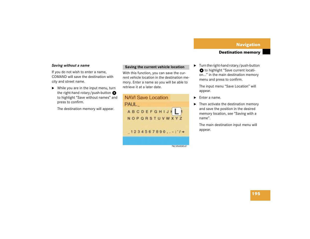 Mercedes-Benz SL-Class 2004 COMAND Manual User Manual | Page 204 / 242