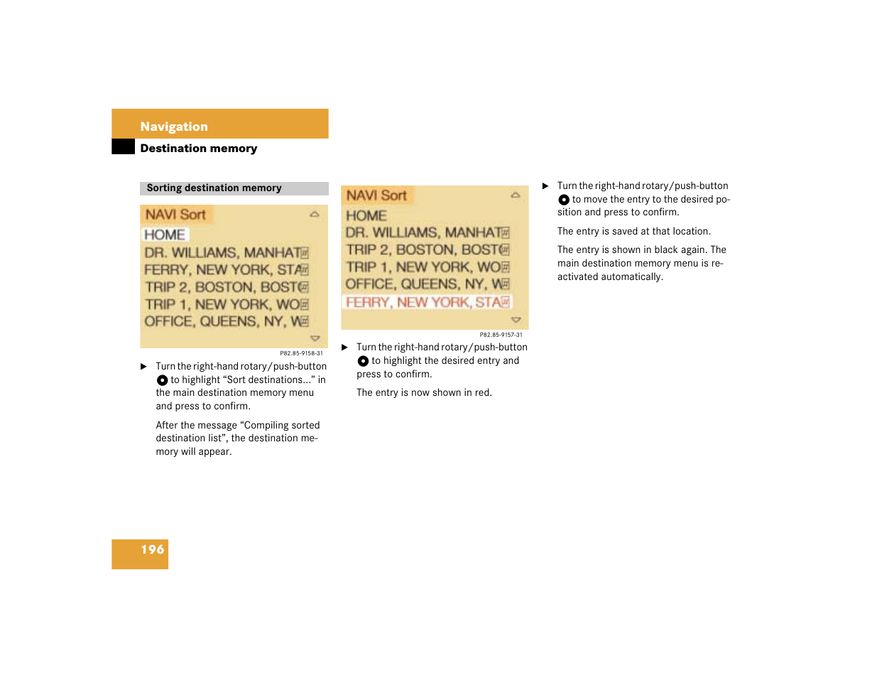 Mercedes-Benz SL-Class 2004 COMAND Manual User Manual | Page 205 / 242