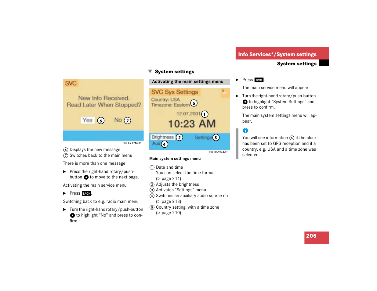 Mercedes-Benz SL-Class 2004 COMAND Manual User Manual | Page 214 / 242