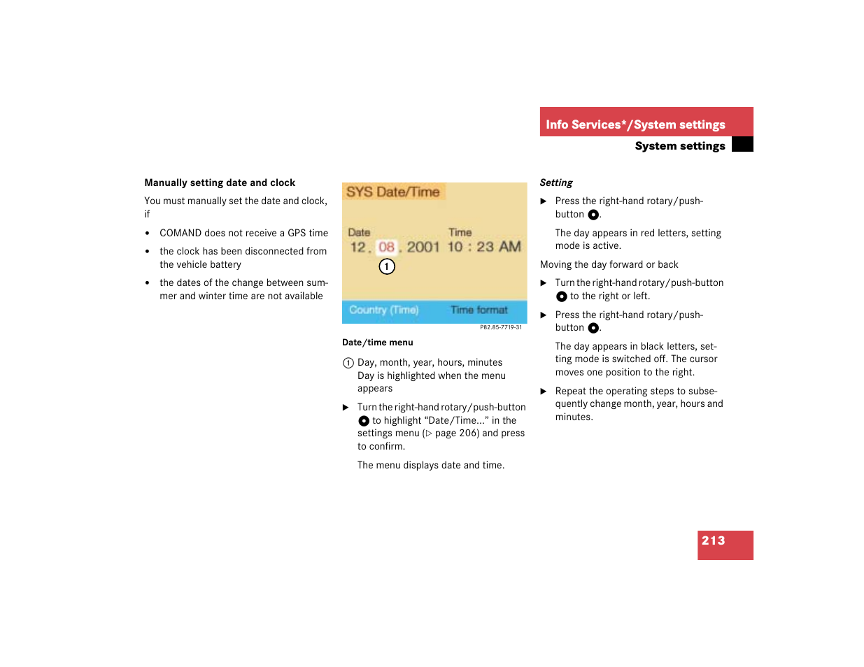 Mercedes-Benz SL-Class 2004 COMAND Manual User Manual | Page 222 / 242