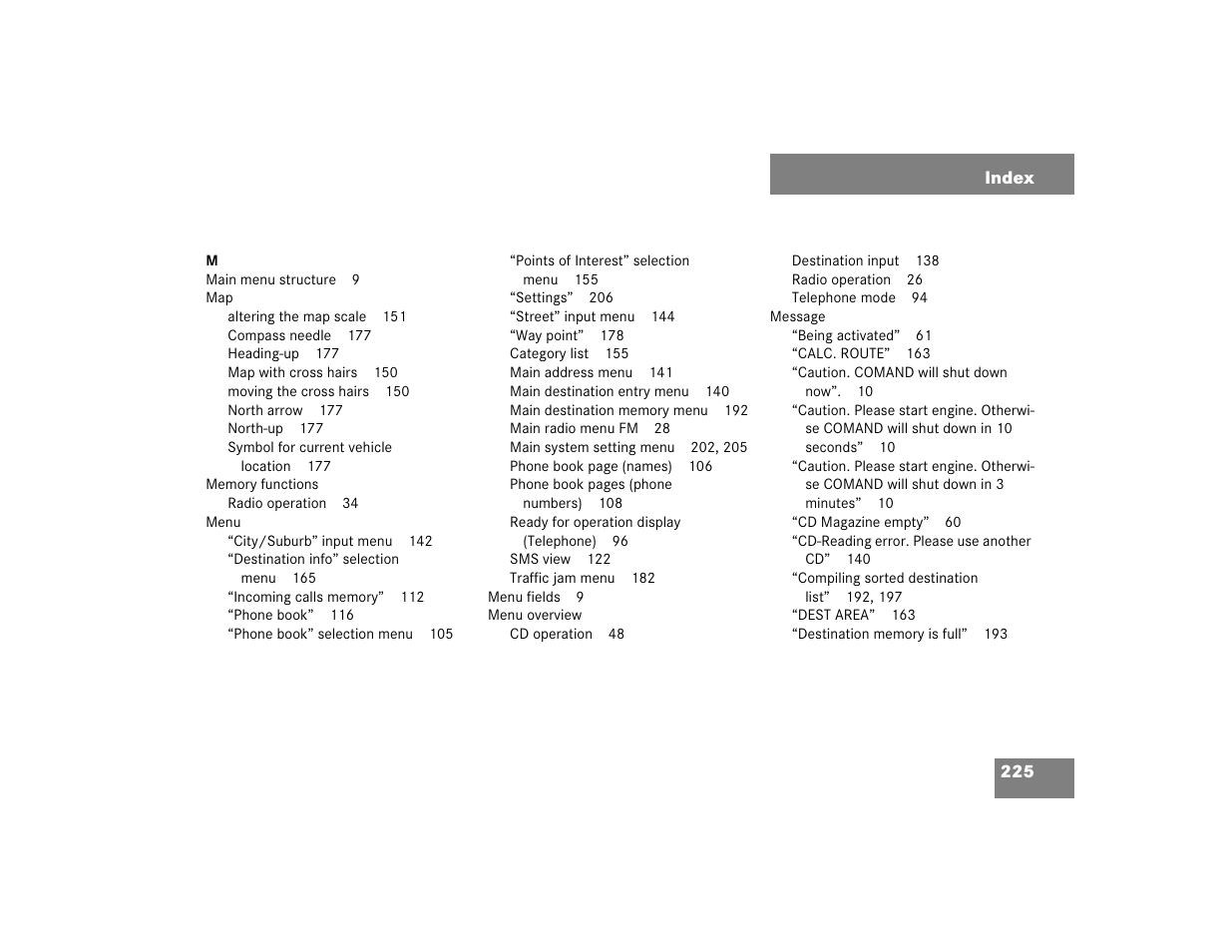 Mercedes-Benz SL-Class 2004 COMAND Manual User Manual | Page 234 / 242