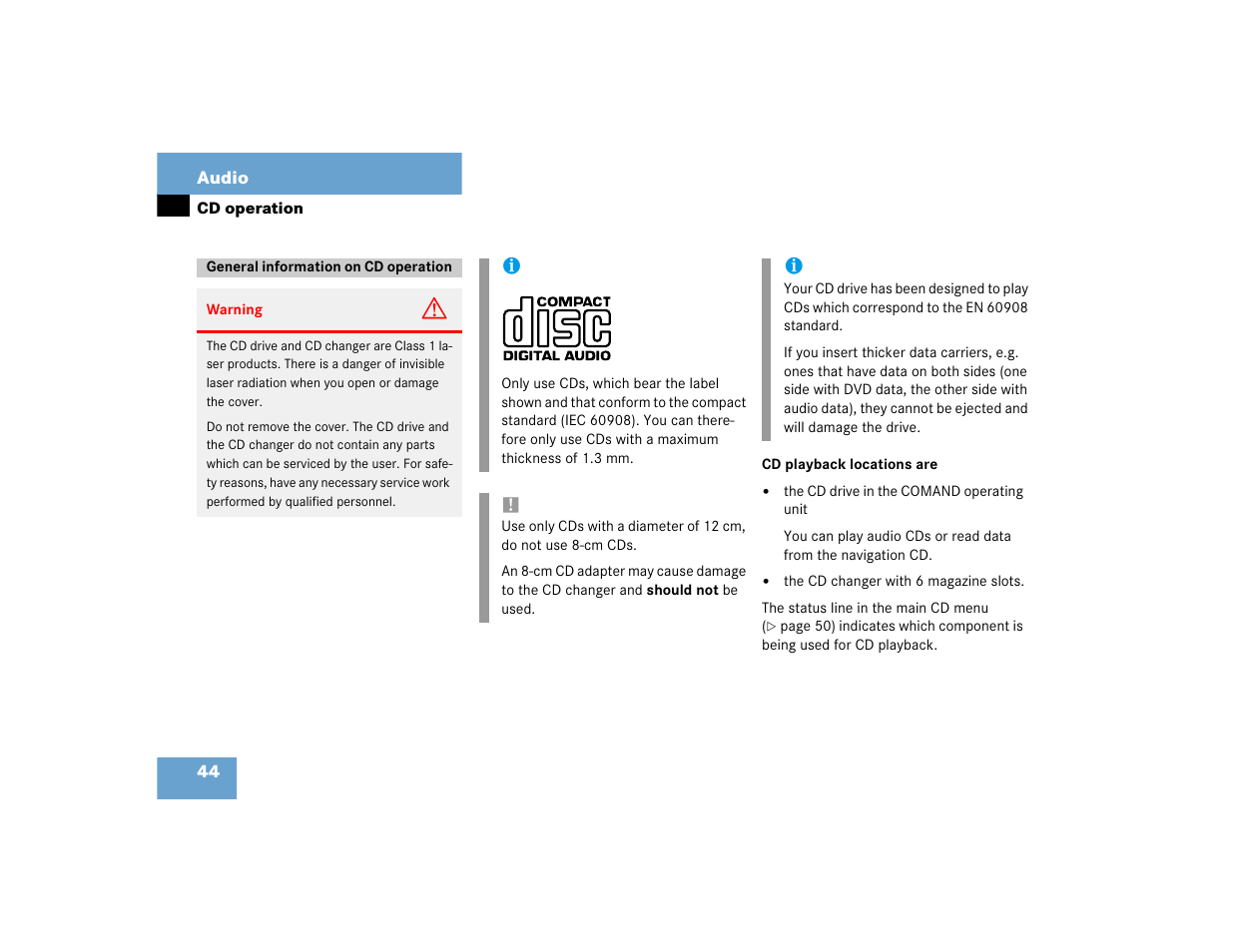 Mercedes-Benz SL-Class 2004 COMAND Manual User Manual | Page 53 / 242