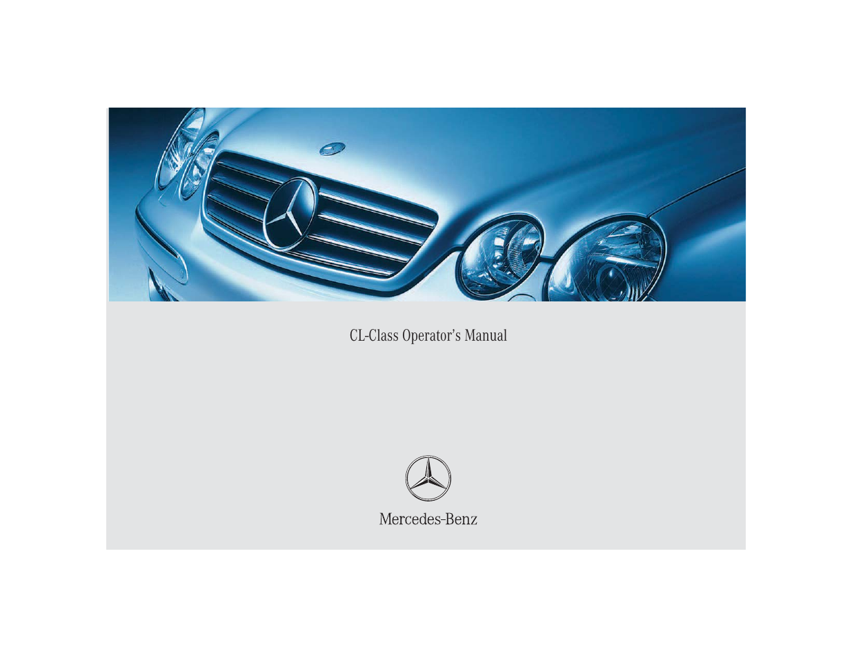 Mercedes-Benz CL-Class 2004 Owners Manual User Manual | 418 pages