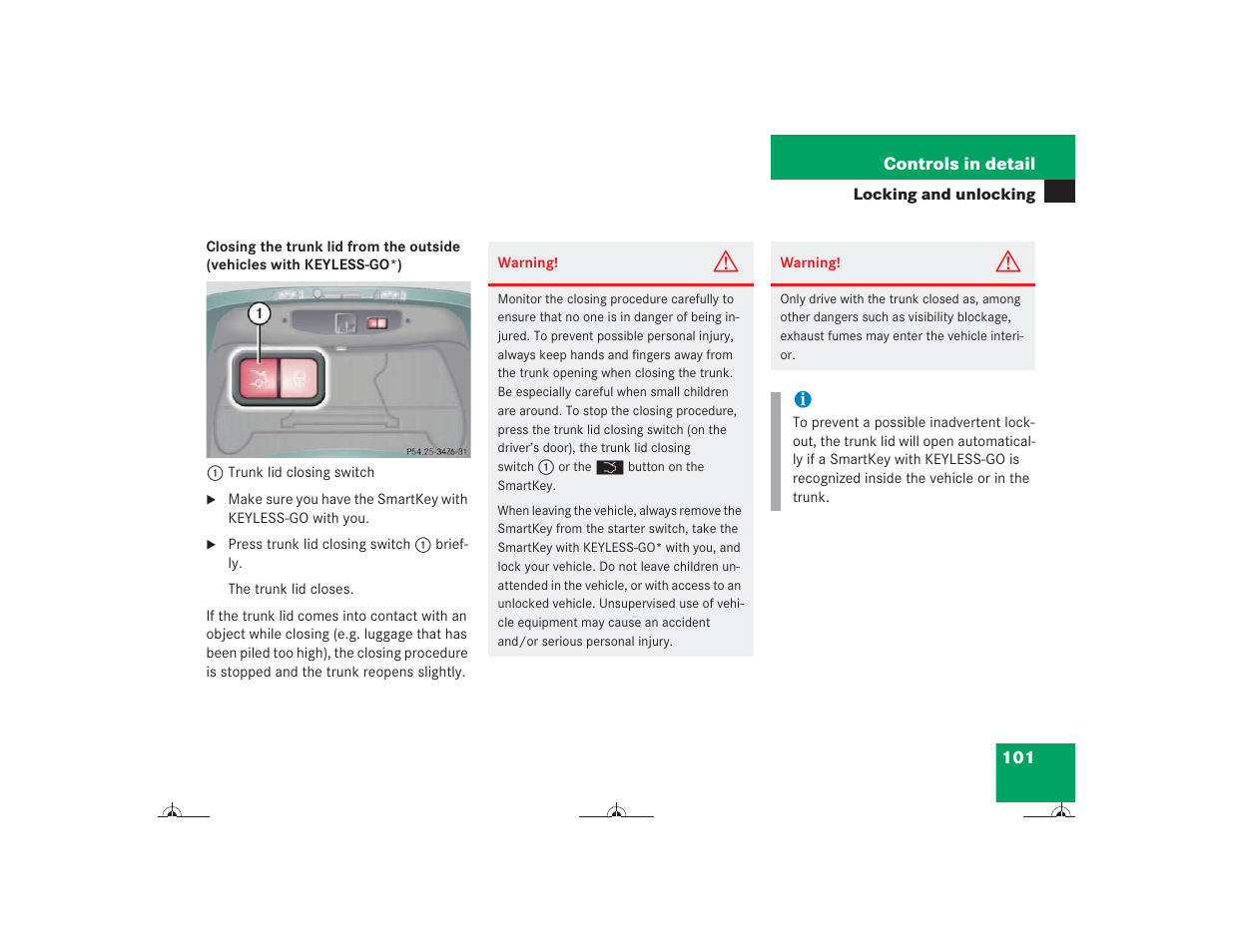 Mercedes-Benz CL-Class 2004 Owners Manual User Manual | Page 102 / 418