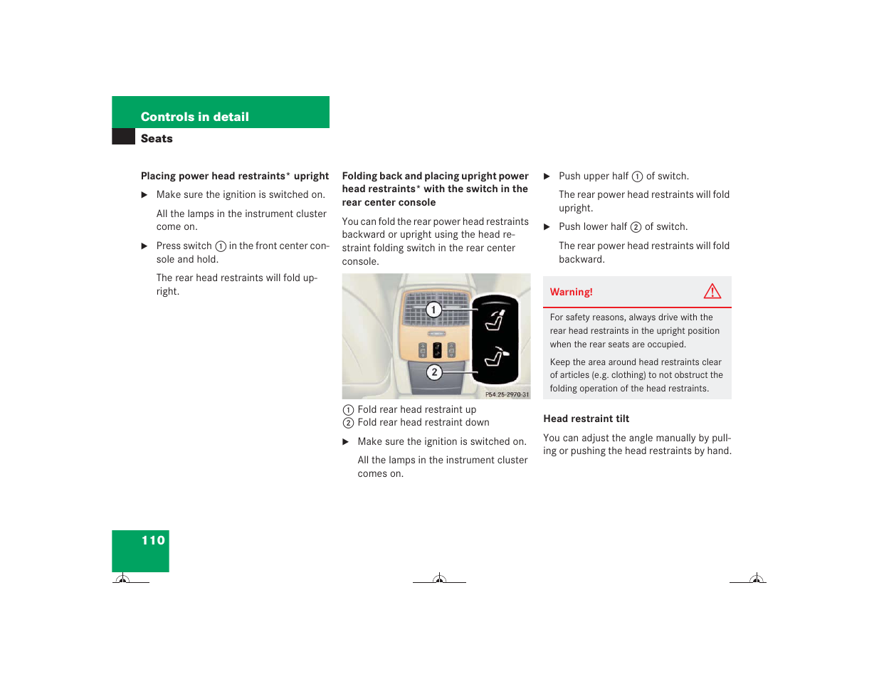 Mercedes-Benz CL-Class 2004 Owners Manual User Manual | Page 111 / 418