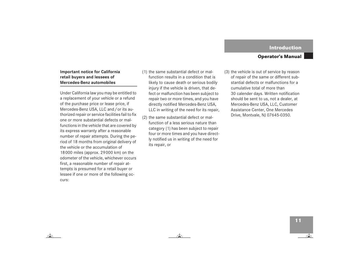 Mercedes-Benz CL-Class 2004 Owners Manual User Manual | Page 12 / 418