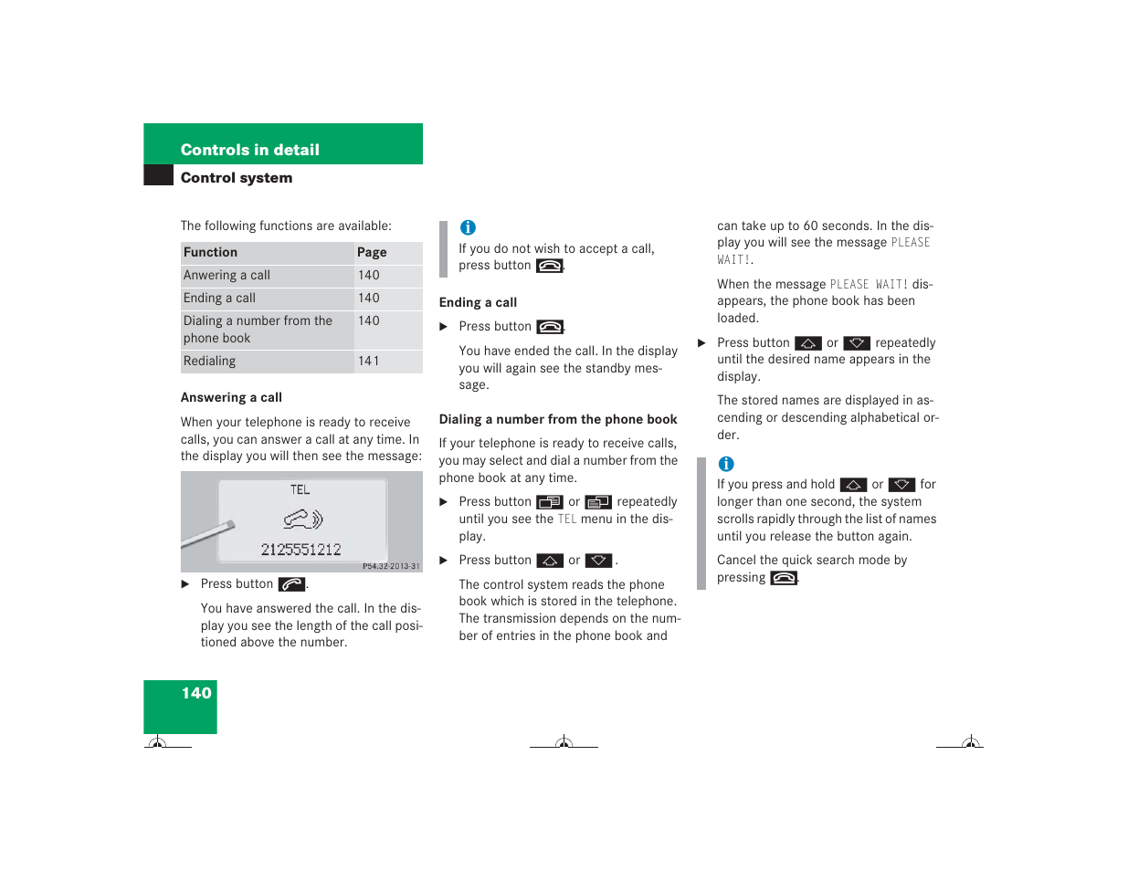 Mercedes-Benz CL-Class 2004 Owners Manual User Manual | Page 141 / 418