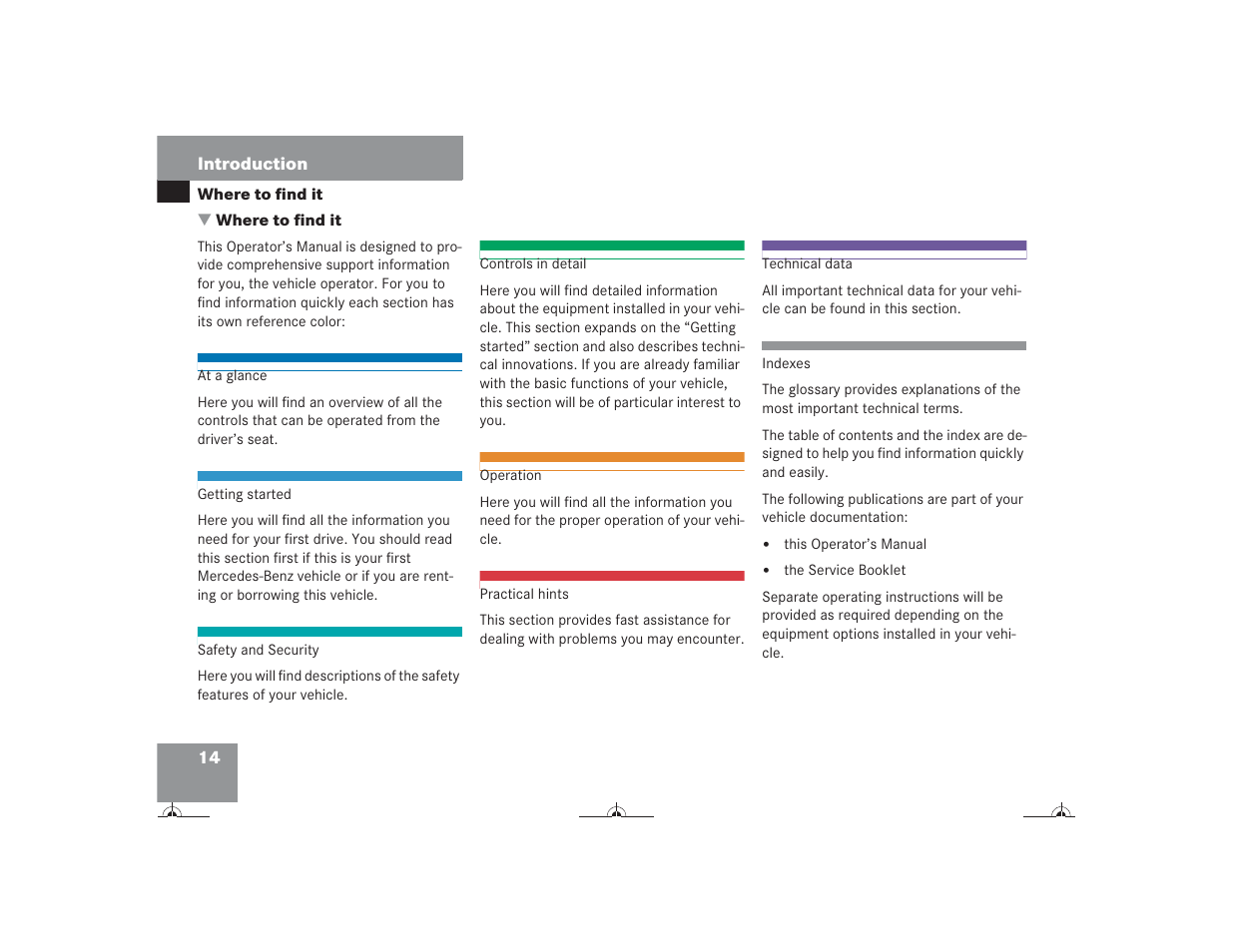 Mercedes-Benz CL-Class 2004 Owners Manual User Manual | Page 15 / 418