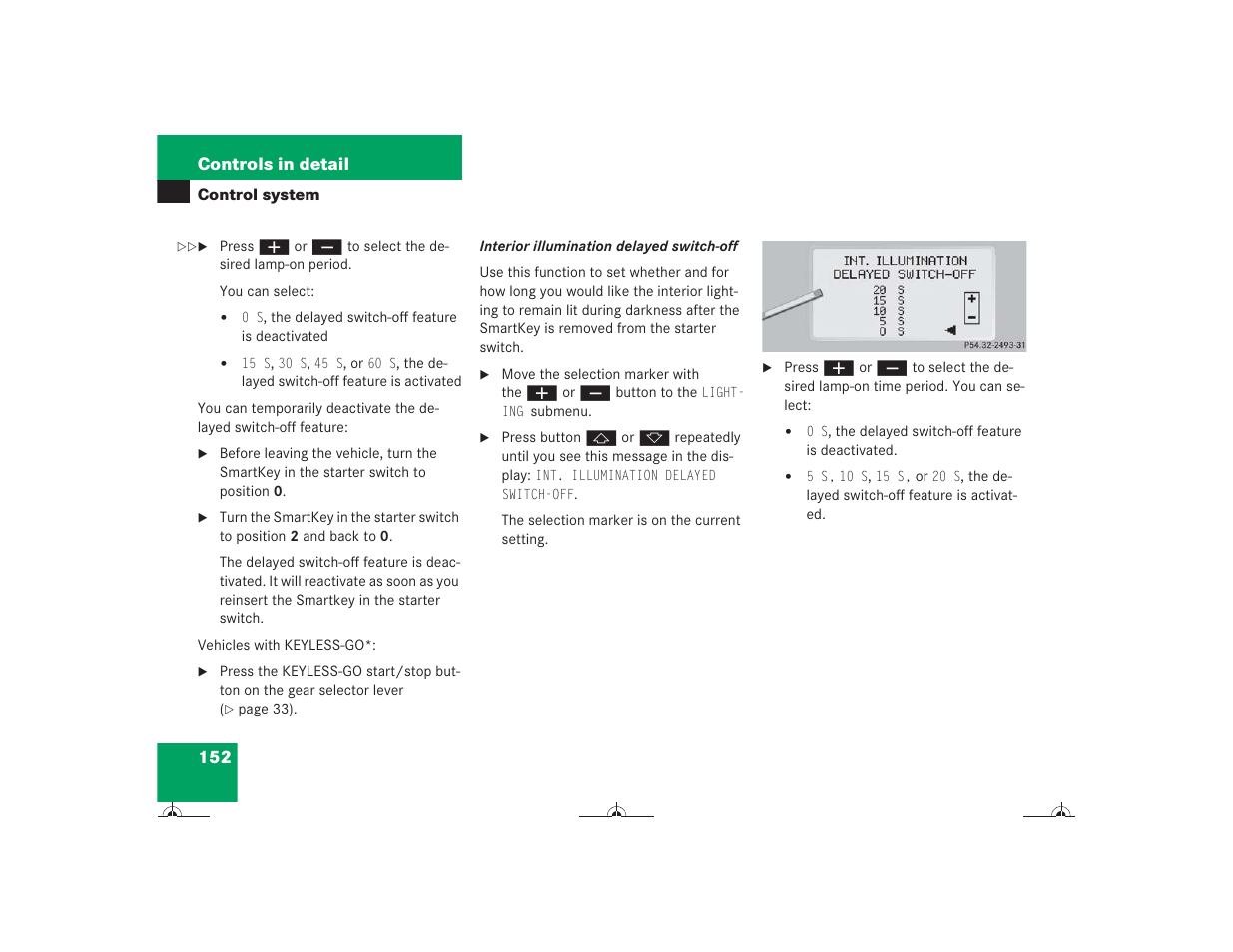 152 controls in detail | Mercedes-Benz CL-Class 2004 Owners Manual User Manual | Page 153 / 418