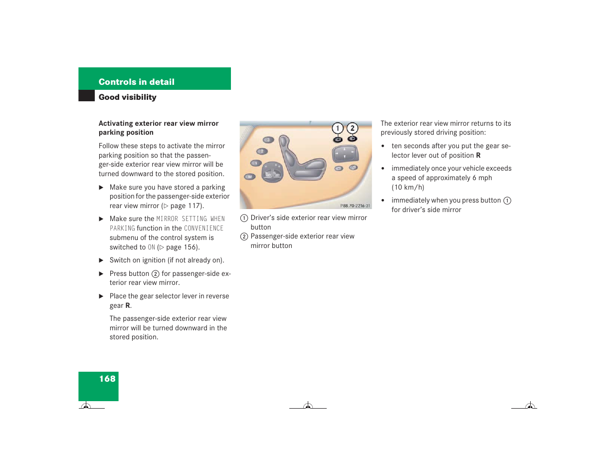 Mercedes-Benz CL-Class 2004 Owners Manual User Manual | Page 169 / 418