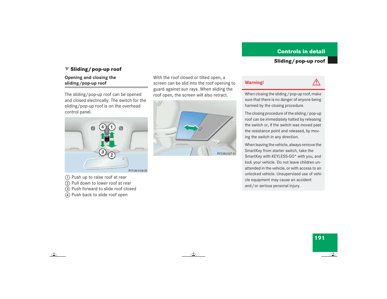 Mercedes-Benz CL-Class 2004 Owners Manual User Manual | Page 192 / 418