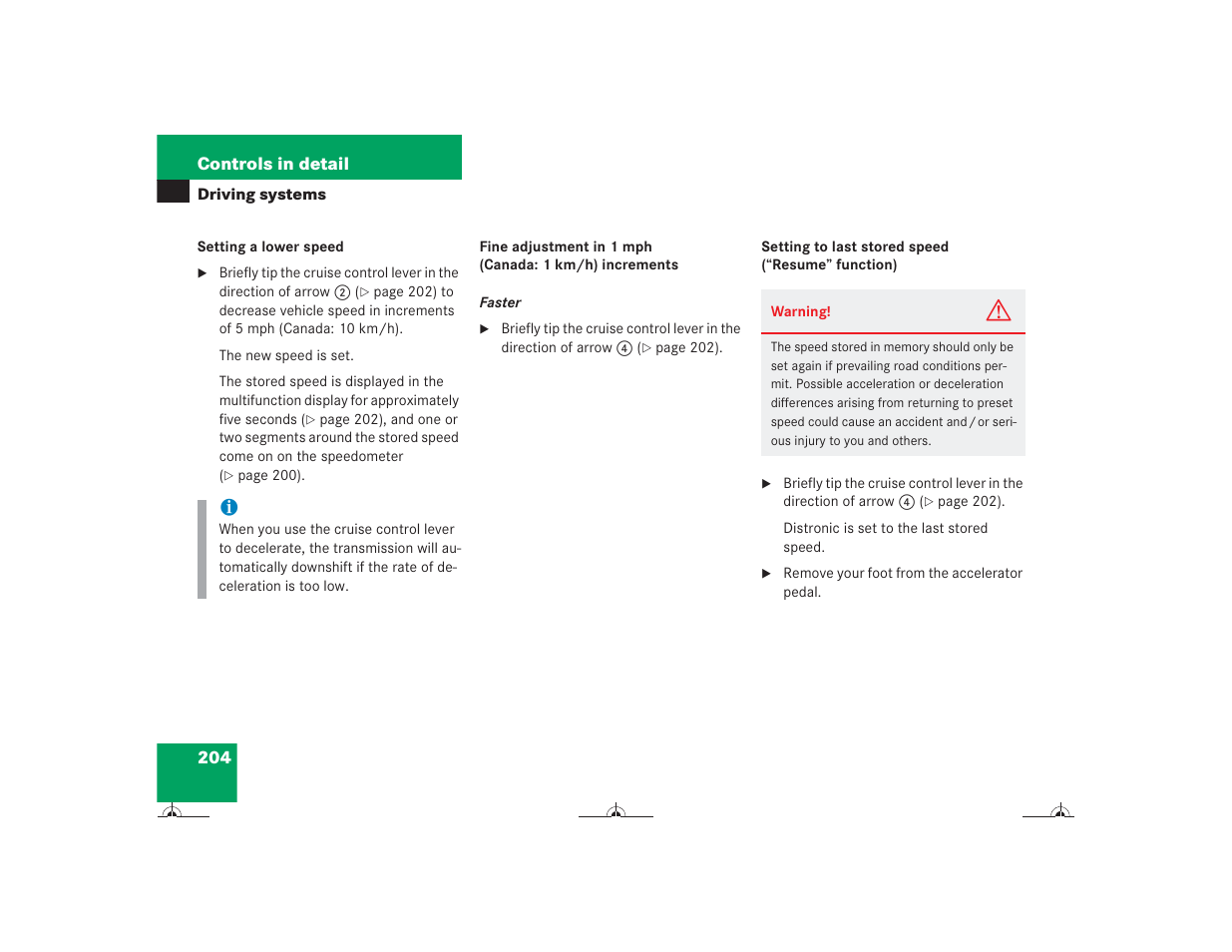 Mercedes-Benz CL-Class 2004 Owners Manual User Manual | Page 205 / 418