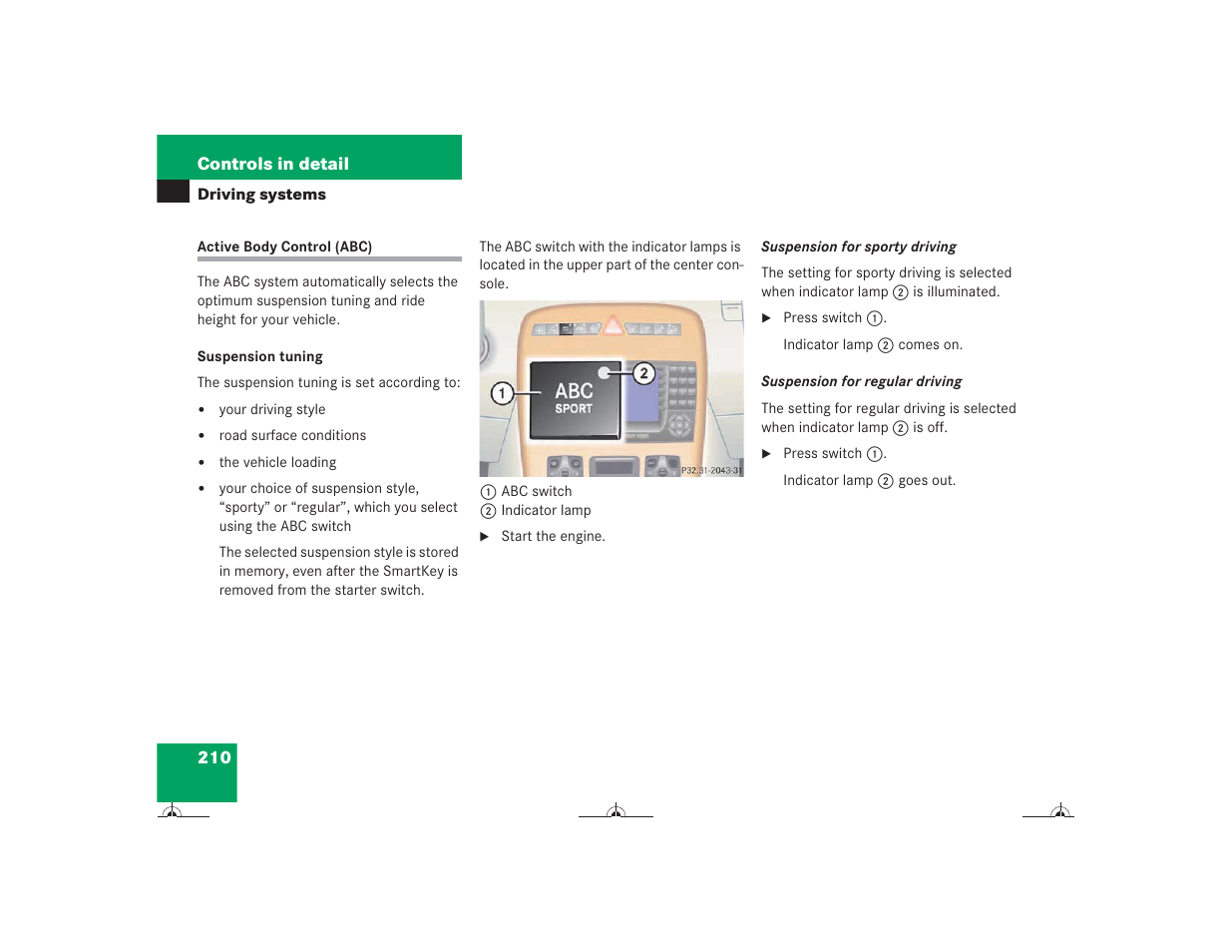Mercedes-Benz CL-Class 2004 Owners Manual User Manual | Page 211 / 418