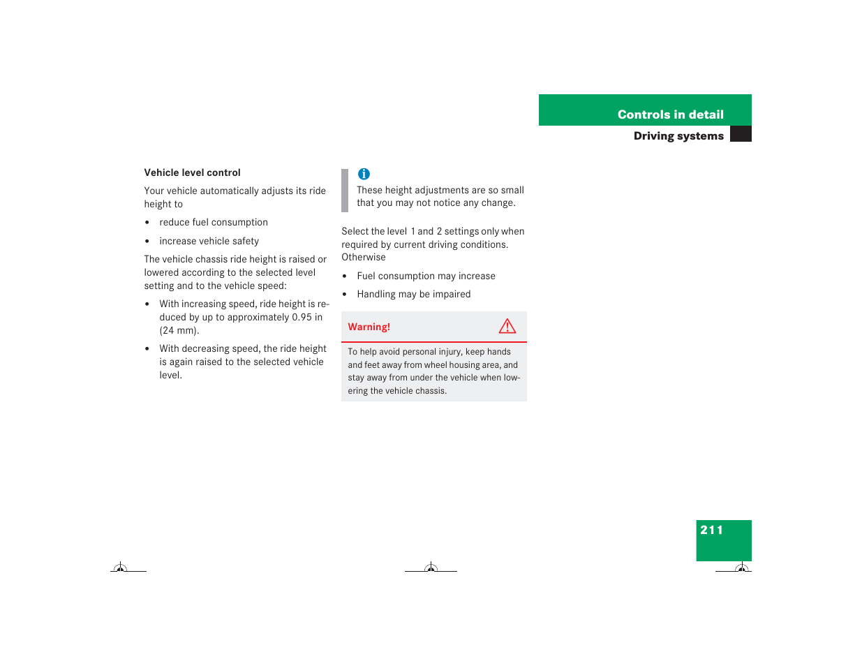 Mercedes-Benz CL-Class 2004 Owners Manual User Manual | Page 212 / 418
