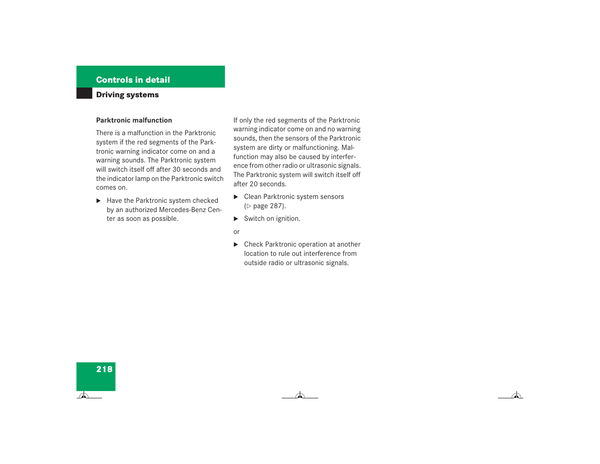 Mercedes-Benz CL-Class 2004 Owners Manual User Manual | Page 219 / 418