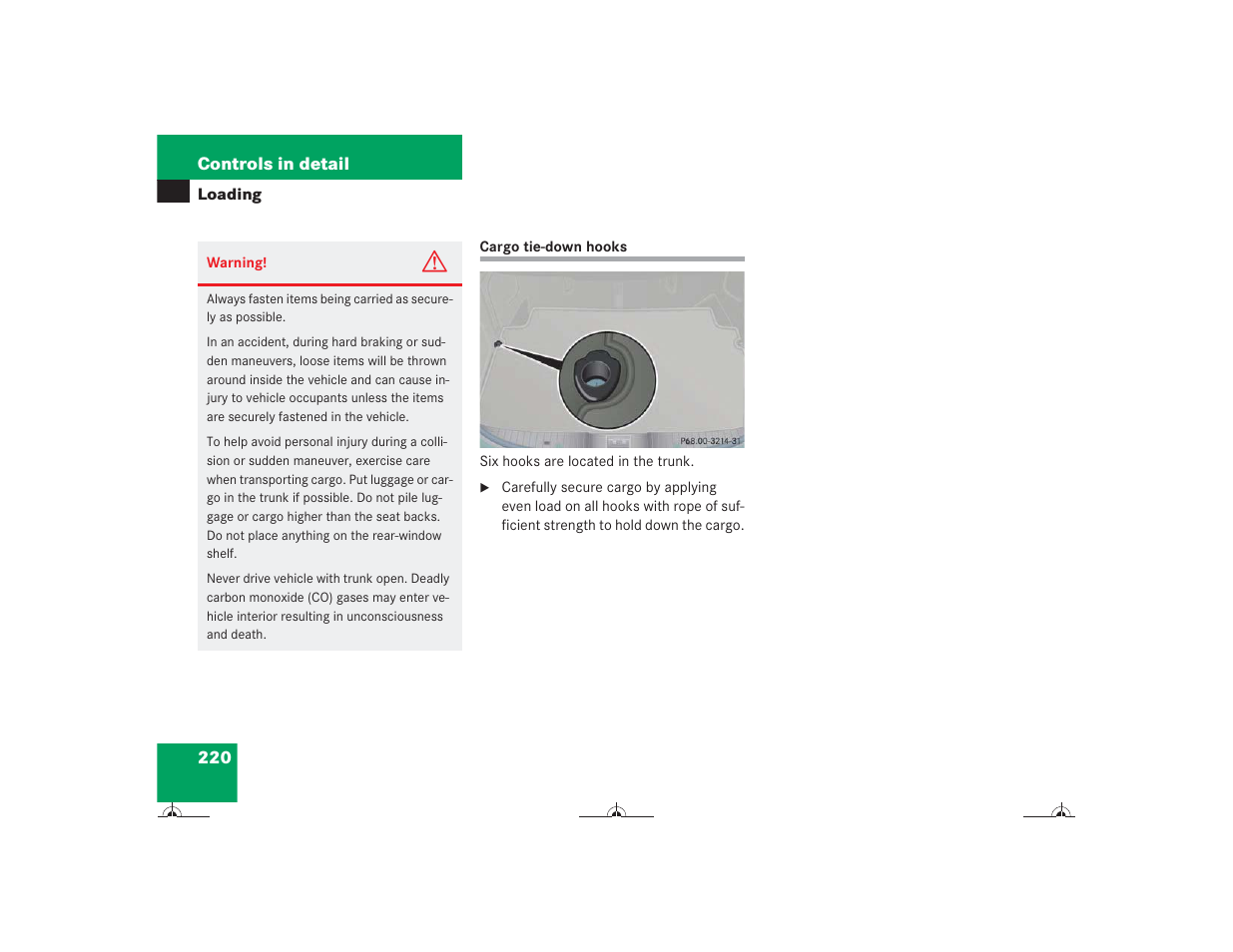 Mercedes-Benz CL-Class 2004 Owners Manual User Manual | Page 221 / 418