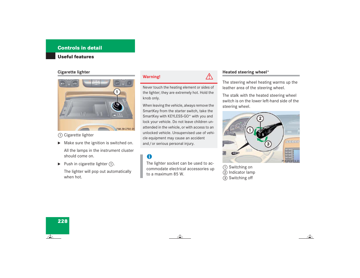 Mercedes-Benz CL-Class 2004 Owners Manual User Manual | Page 229 / 418