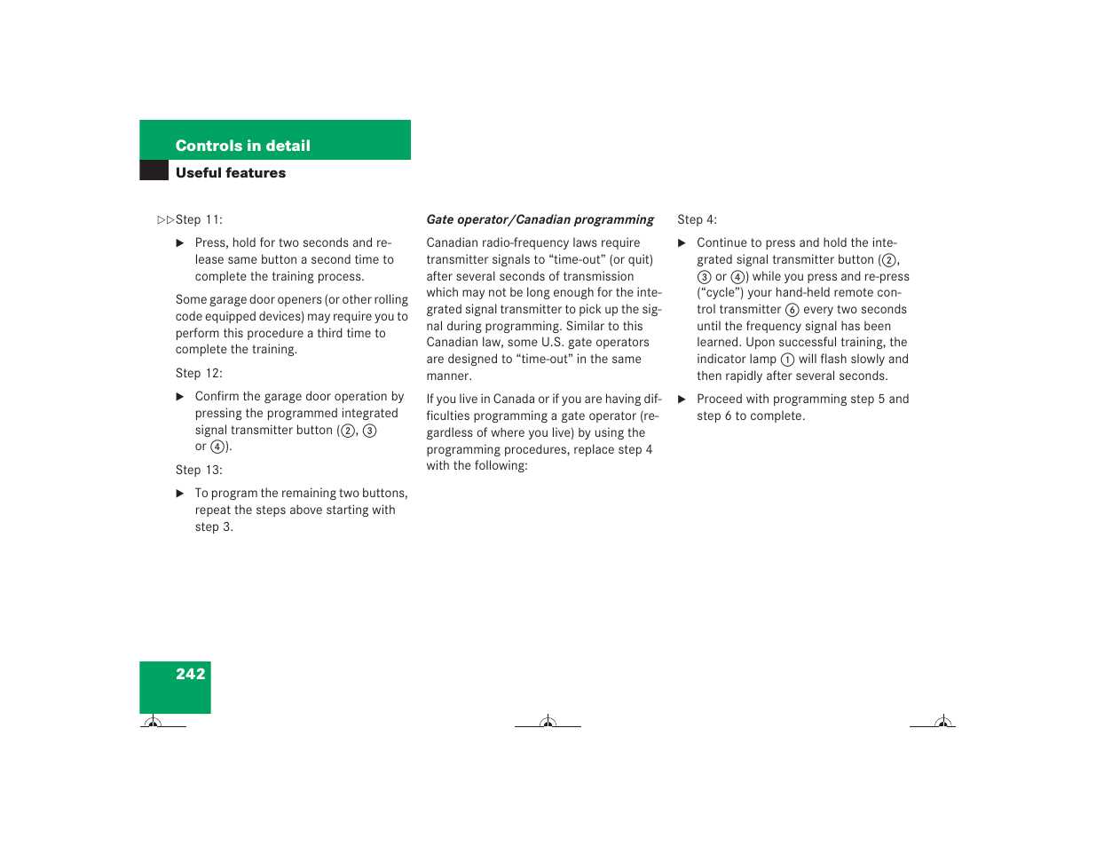 Mercedes-Benz CL-Class 2004 Owners Manual User Manual | Page 243 / 418