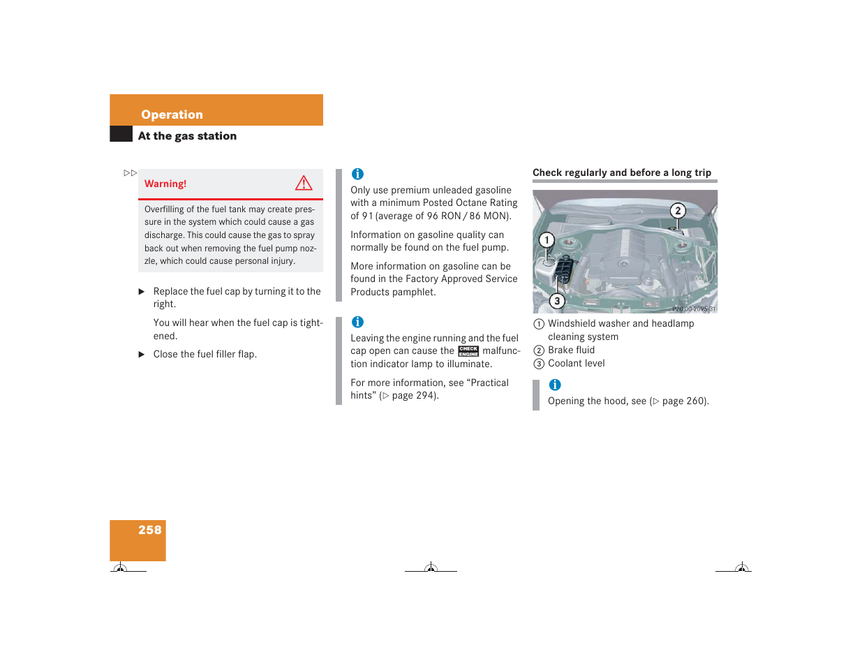 Mercedes-Benz CL-Class 2004 Owners Manual User Manual | Page 259 / 418