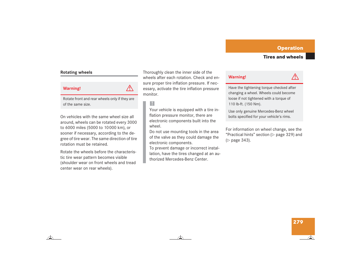 Mercedes-Benz CL-Class 2004 Owners Manual User Manual | Page 280 / 418