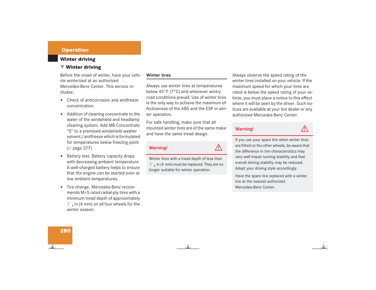Mercedes-Benz CL-Class 2004 Owners Manual User Manual | Page 281 / 418