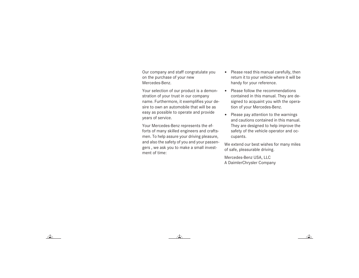 Mercedes-Benz CL-Class 2004 Owners Manual User Manual | Page 3 / 418
