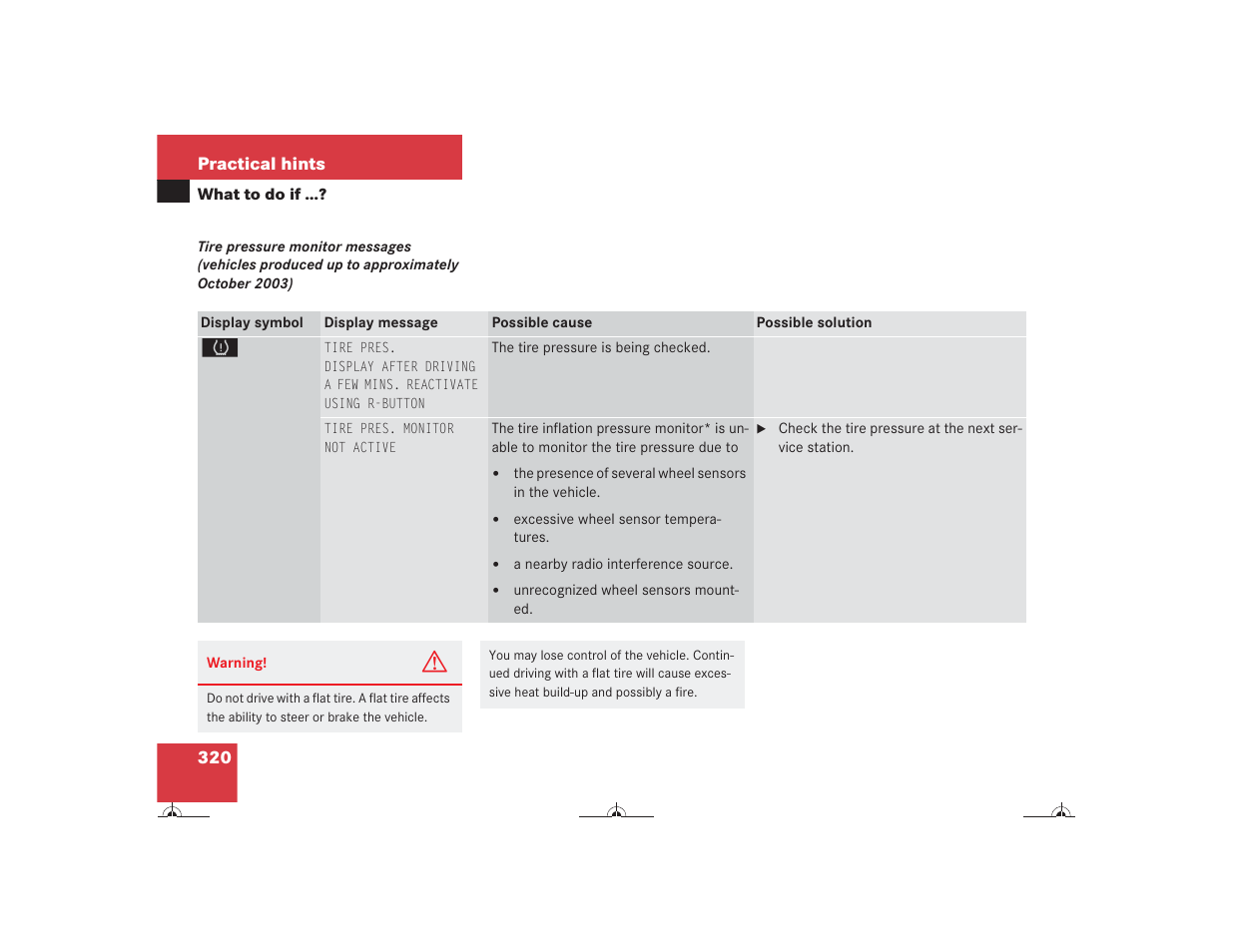 Mercedes-Benz CL-Class 2004 Owners Manual User Manual | Page 321 / 418