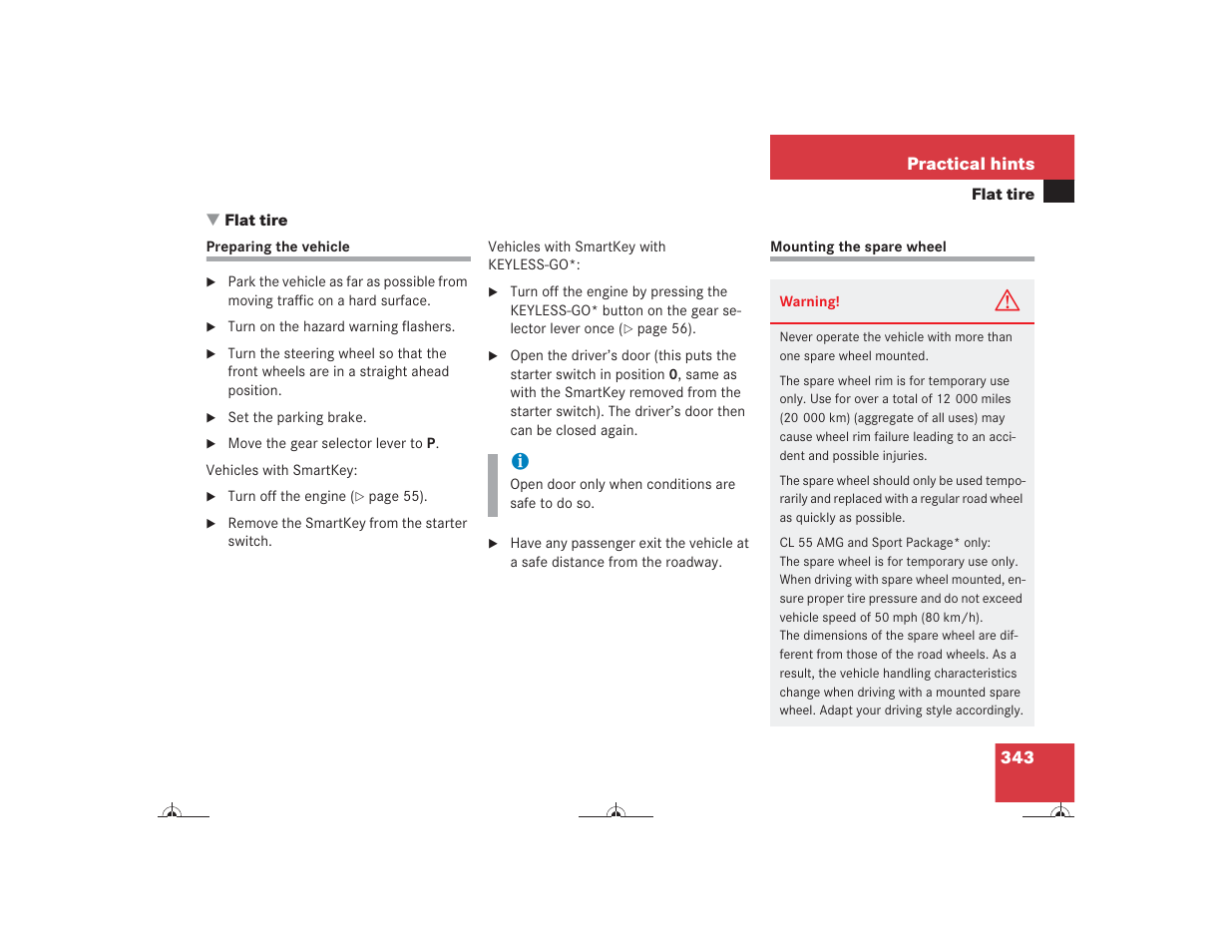 Mercedes-Benz CL-Class 2004 Owners Manual User Manual | Page 344 / 418