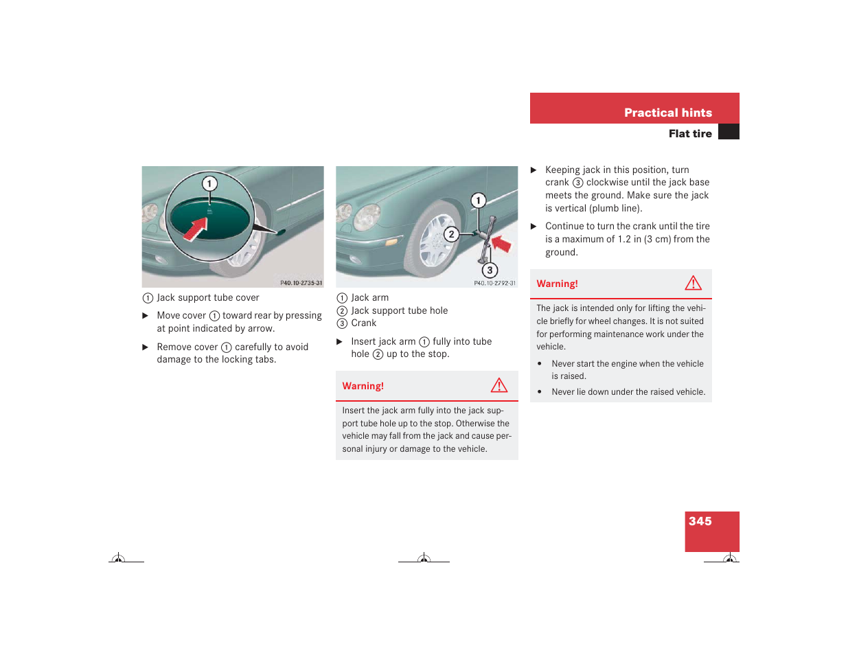 Mercedes-Benz CL-Class 2004 Owners Manual User Manual | Page 346 / 418