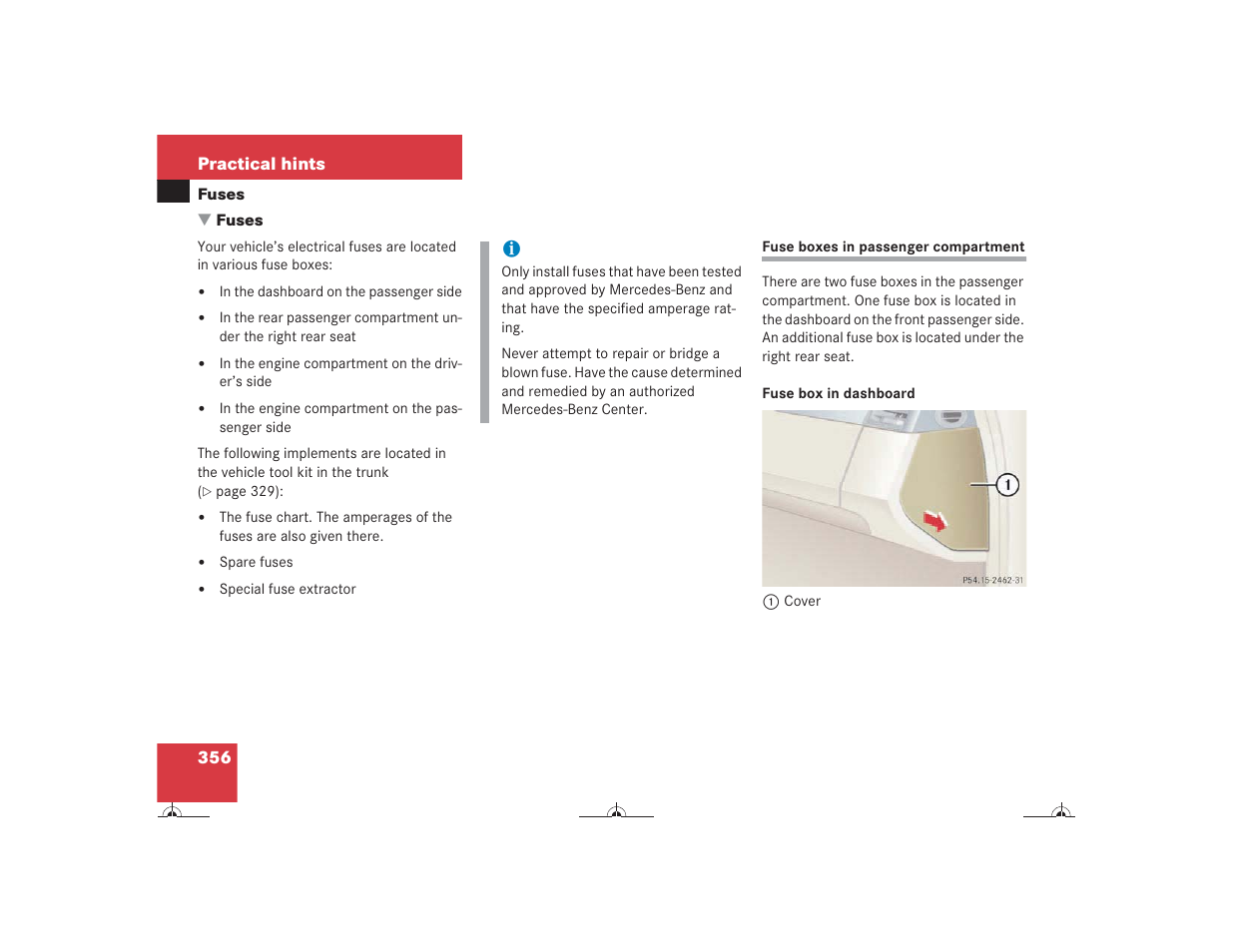 Mercedes-Benz CL-Class 2004 Owners Manual User Manual | Page 357 / 418