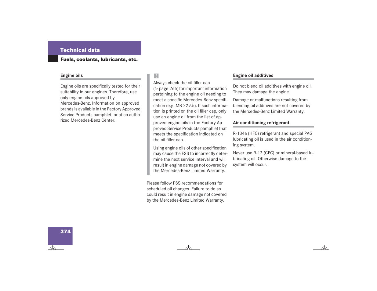 Mercedes-Benz CL-Class 2004 Owners Manual User Manual | Page 375 / 418