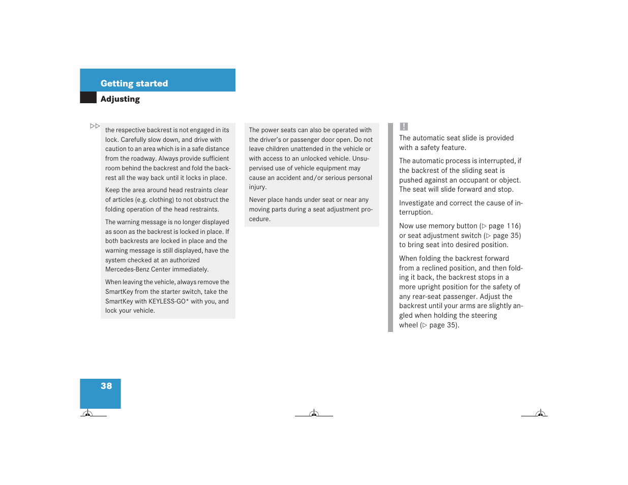 Mercedes-Benz CL-Class 2004 Owners Manual User Manual | Page 39 / 418