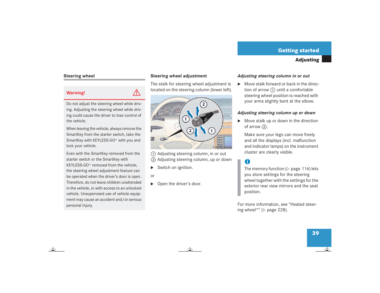Mercedes-Benz CL-Class 2004 Owners Manual User Manual | Page 40 / 418