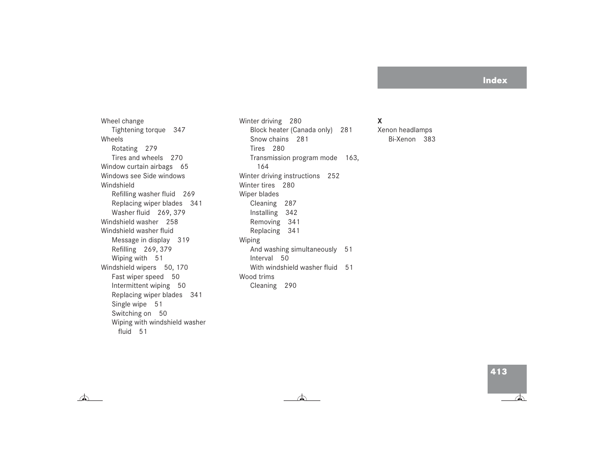 Mercedes-Benz CL-Class 2004 Owners Manual User Manual | Page 414 / 418