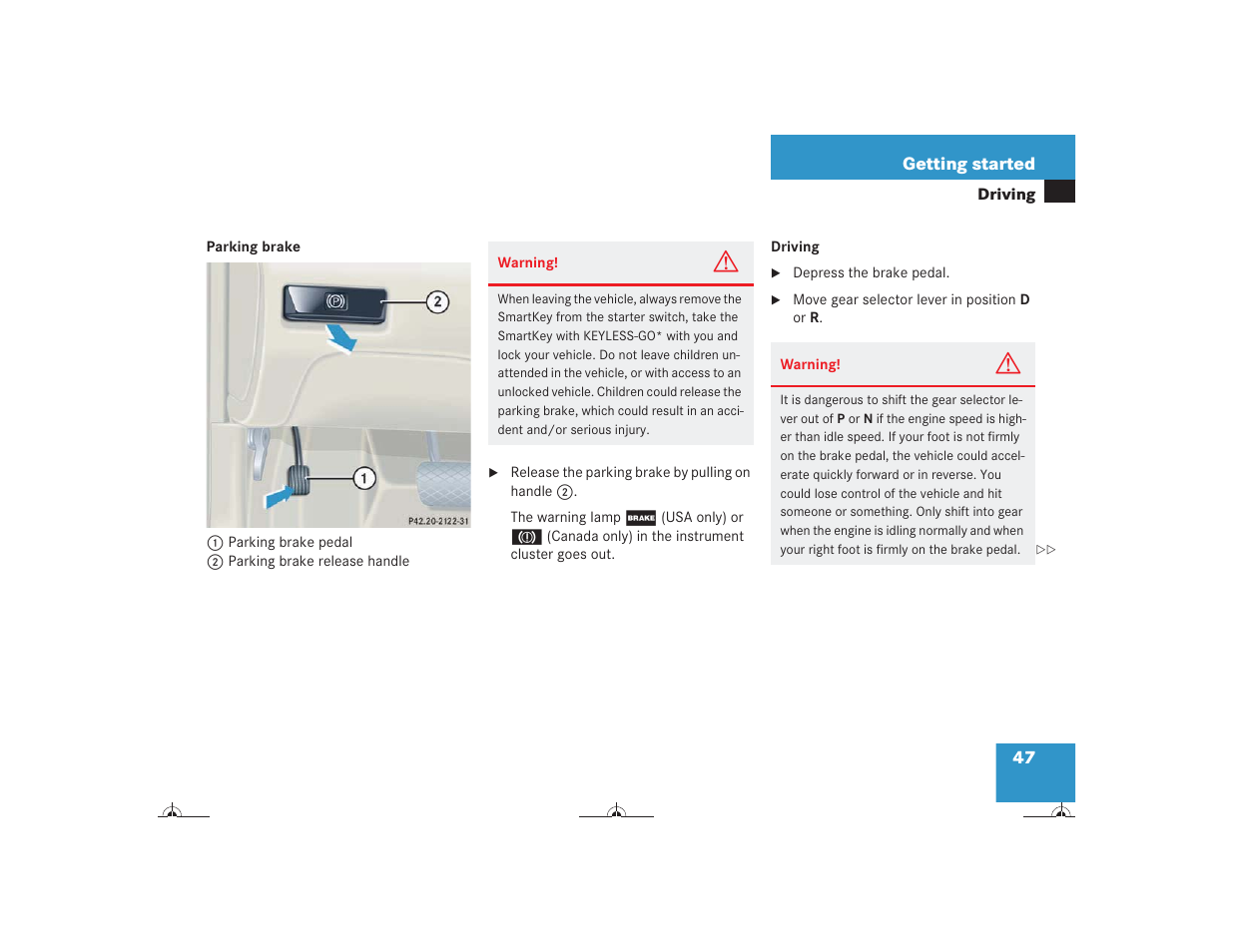 Mercedes-Benz CL-Class 2004 Owners Manual User Manual | Page 48 / 418