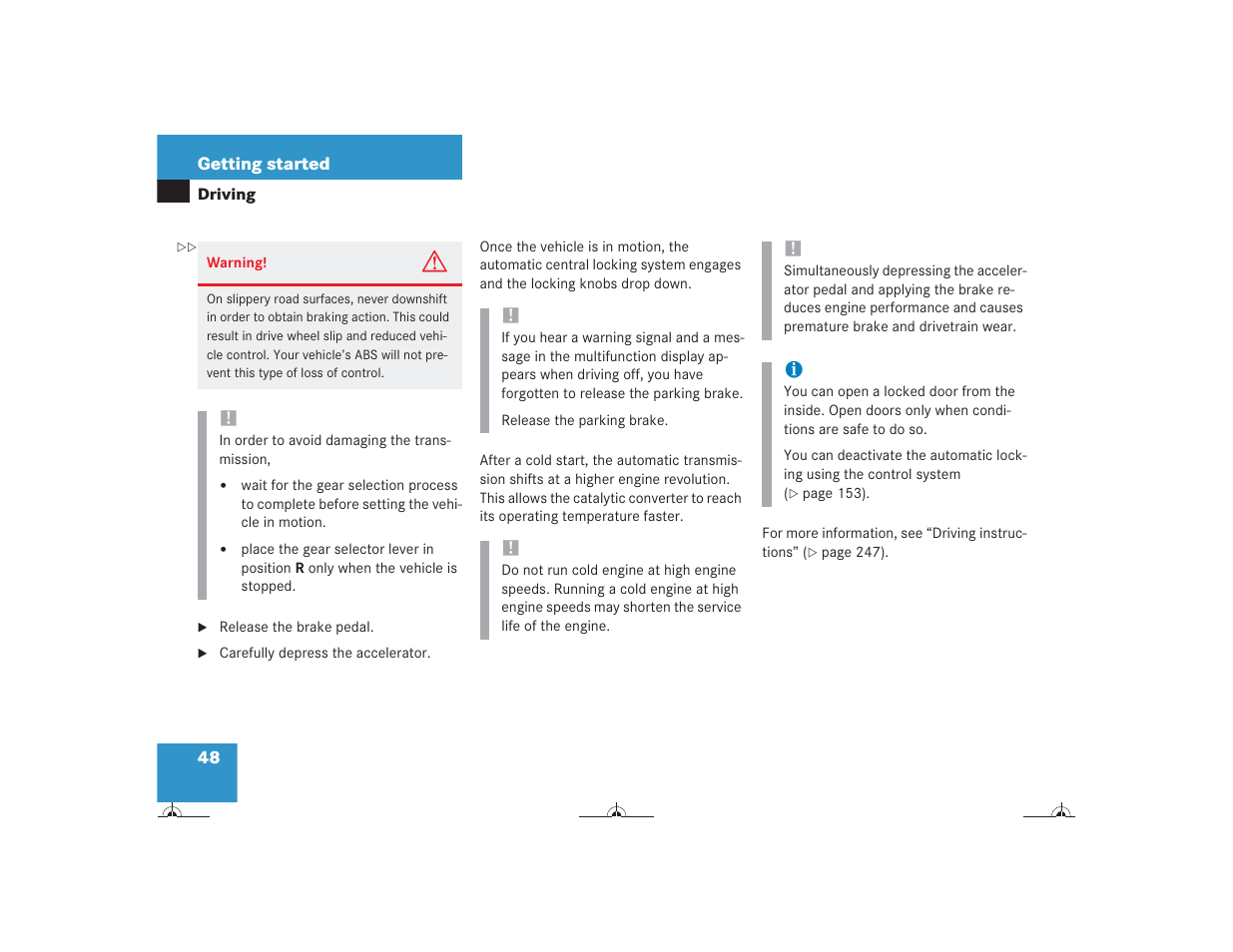 Mercedes-Benz CL-Class 2004 Owners Manual User Manual | Page 49 / 418