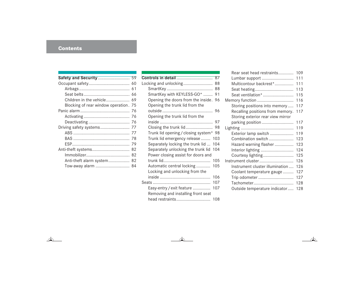Mercedes-Benz CL-Class 2004 Owners Manual User Manual | Page 5 / 418