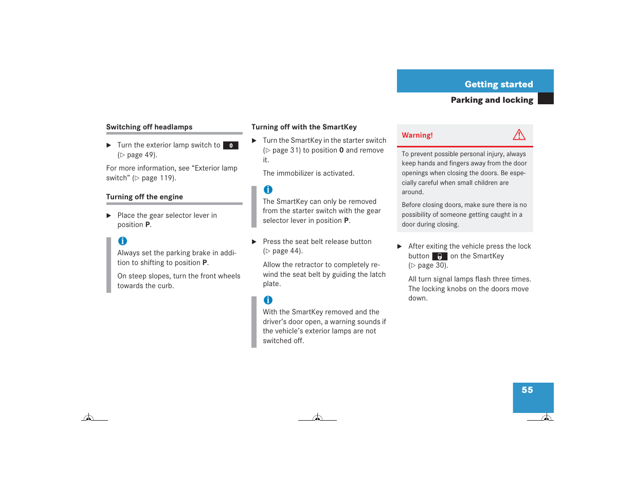 Mercedes-Benz CL-Class 2004 Owners Manual User Manual | Page 56 / 418