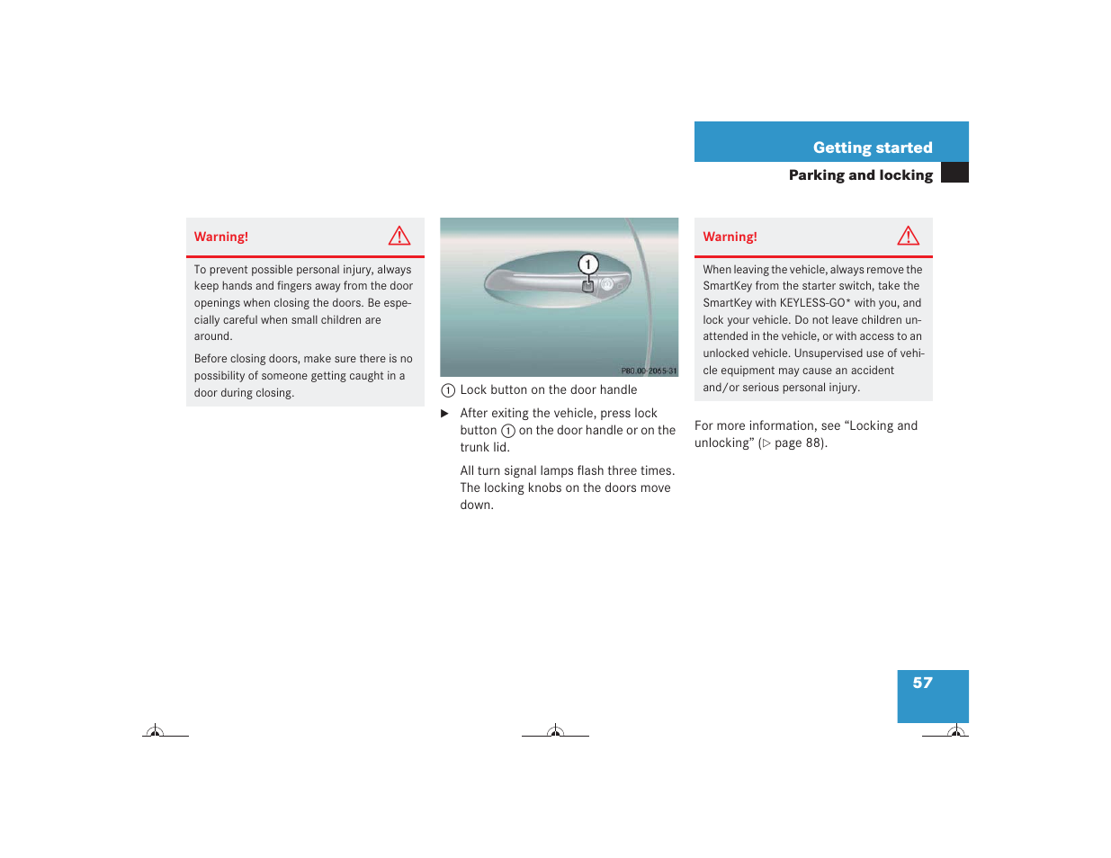 Mercedes-Benz CL-Class 2004 Owners Manual User Manual | Page 58 / 418