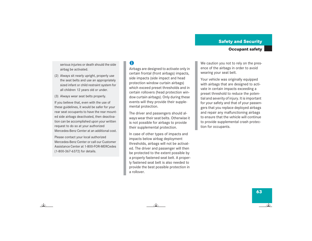 Mercedes-Benz CL-Class 2004 Owners Manual User Manual | Page 64 / 418